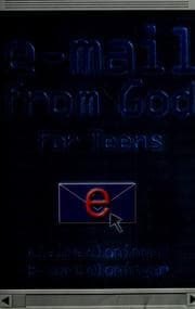 Tapa de E-mail from God for teens