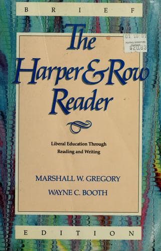 Tapa de The Harper & Row reader