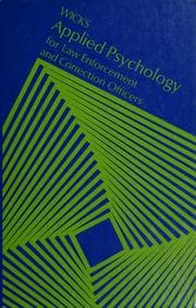 Tapa de Applied psychology for law enforcement and correction officers