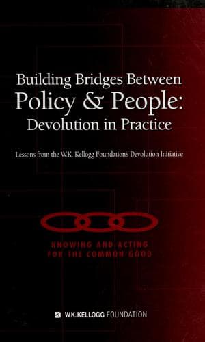 Tapa de Building bridges between policy & people