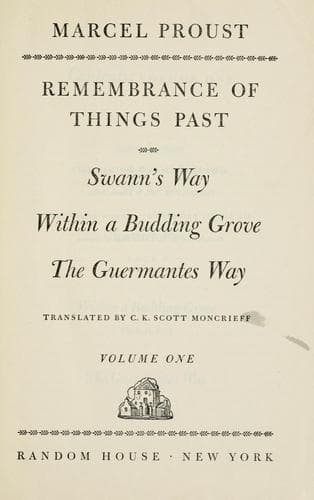 Tapa de Rememberance of things past