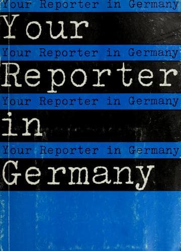 Tapa de Your reporter in Germany
