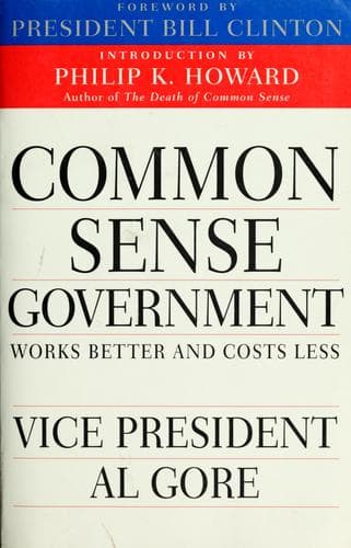 Tapa de Common Sense Government