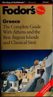 Tapa de Fodor's Greece