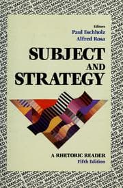 Tapa de Subject and strategy