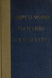 Tapa de The book of Psalms and the First psalm of David