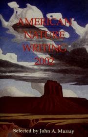 Tapa de American nature writing 2002