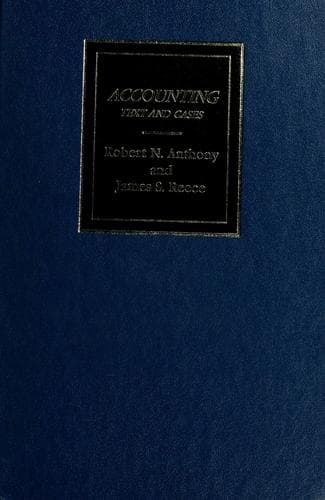 Tapa de Accounting, text and cases