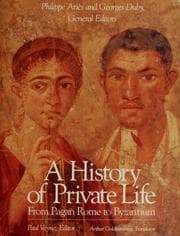 Tapa de A history of private life