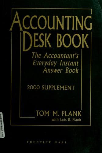 Tapa de Accounting desk book