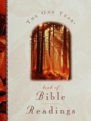 Tapa de The one year book of Bible readings