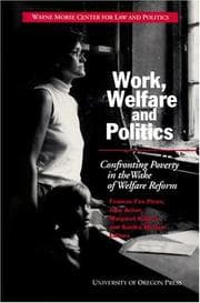 Tapa de Work, welfare and politics