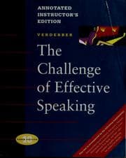 Tapa de The challenge of effective speaking