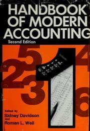 Tapa de Handbook of modern accounting