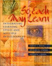 Tapa de So each may learn : integrating learning styles and multiple intelligences