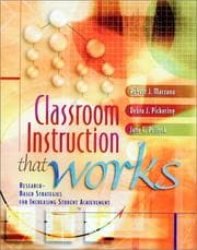 Tapa de Classroom instruction that works