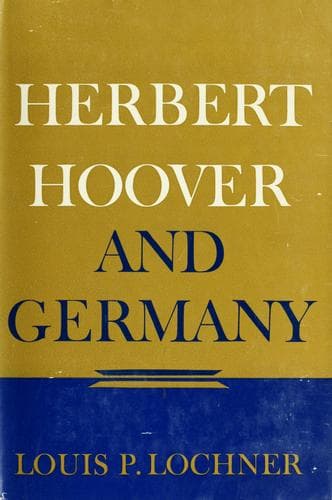 Tapa de Herbert Hoover and Germany