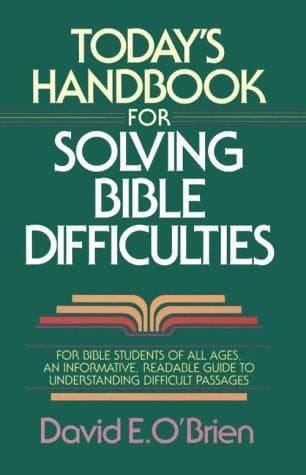 Tapa de Today's handbook for solving Bible difficulties