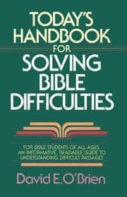 Tapa de Today's handbook for solving Bible difficulties