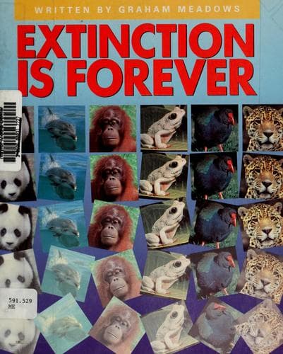 Tapa de Extinction is for ever