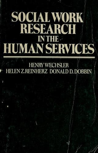 Tapa de Social work research in the human services
