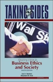 Tapa de Taking Sides: Clashing Views in Business Ethics and Society (Taking Sides: Clashing Views on Controversial Issues in Business Ethics and Society)
