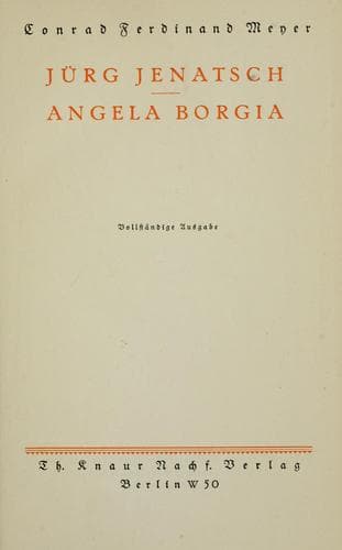 Tapa de Jürg Jenatsch
