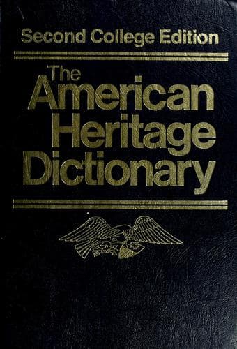 Tapa de The American Heritage dictionary