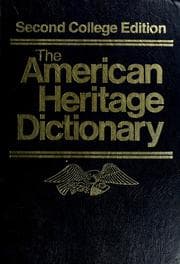 Tapa de The American Heritage dictionary