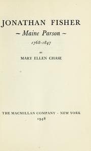 Tapa de Jonathan Fisher, Maine parson, 1768-1847
