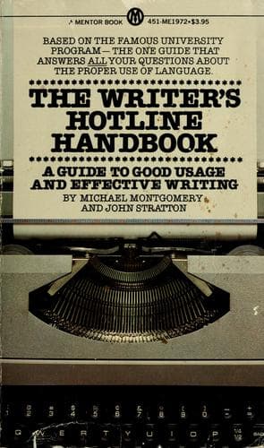 Tapa de The writer's hotline handbook