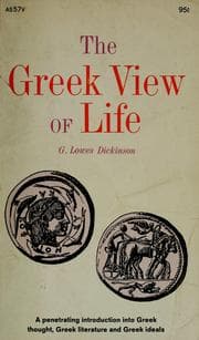 Tapa de The Greek view of life
