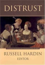 Tapa de Distrust (Russell Sage Foundation Series on Trust, Vol. 8)