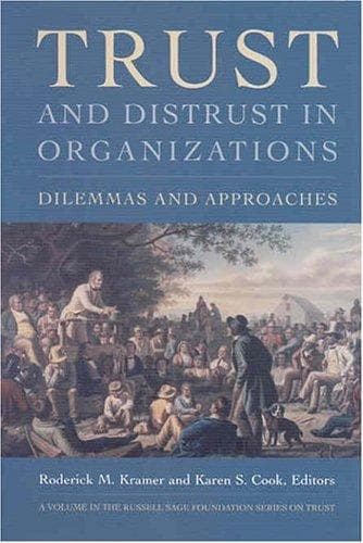 Tapa de Trust and distrust in organizations