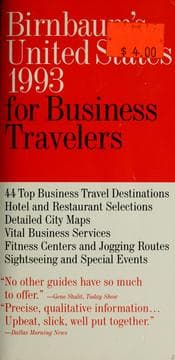 Tapa de Birnbaum's USA for business travelers