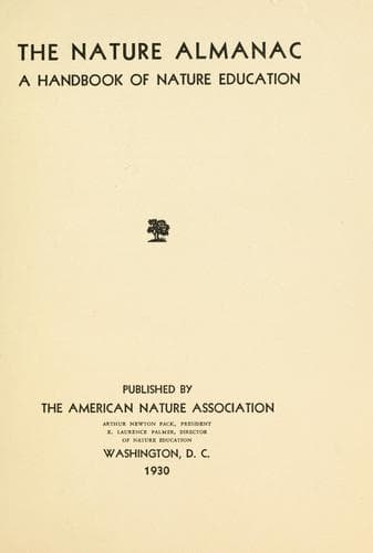 Tapa de The Nature almanac