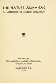 Tapa de The Nature almanac