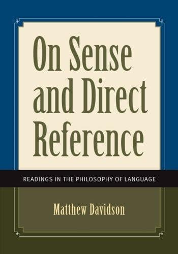 Tapa de On Sense and Direct Reference