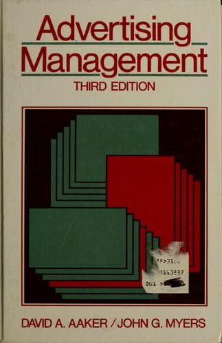 Tapa de Advertising management