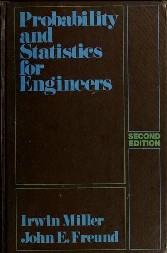 Tapa de Probability and statistics for engineers