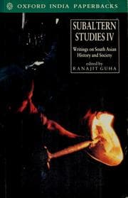 Tapa de Subaltern studies