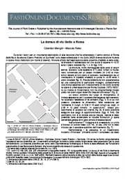Tapa de La domus di via Goito a Roma