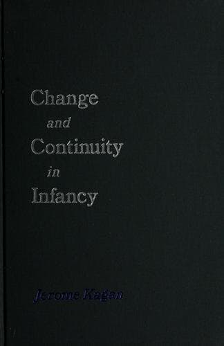 Tapa de Change and continuity in infancy