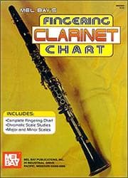 Tapa de Mel Bay Clarinet Fingering Chart