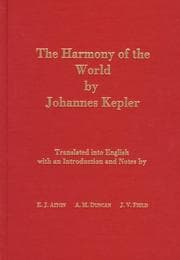 Tapa de The harmony of the world