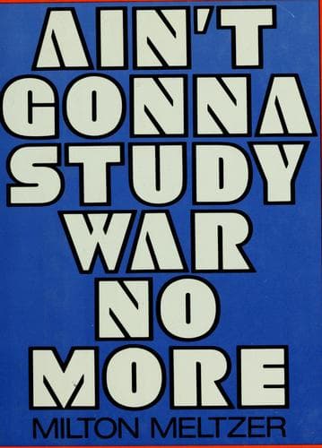 Tapa de Ain't gonna study war no more
