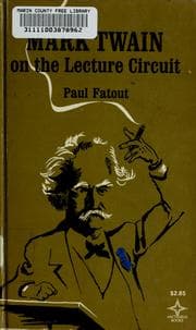 Tapa de Mark Twain on the lecture circuit