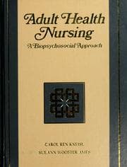 Tapa de Adult health nursing