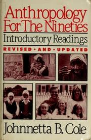 Tapa de Anthropology for the nineties