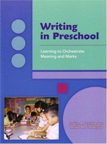 Tapa de Writing in preschool
